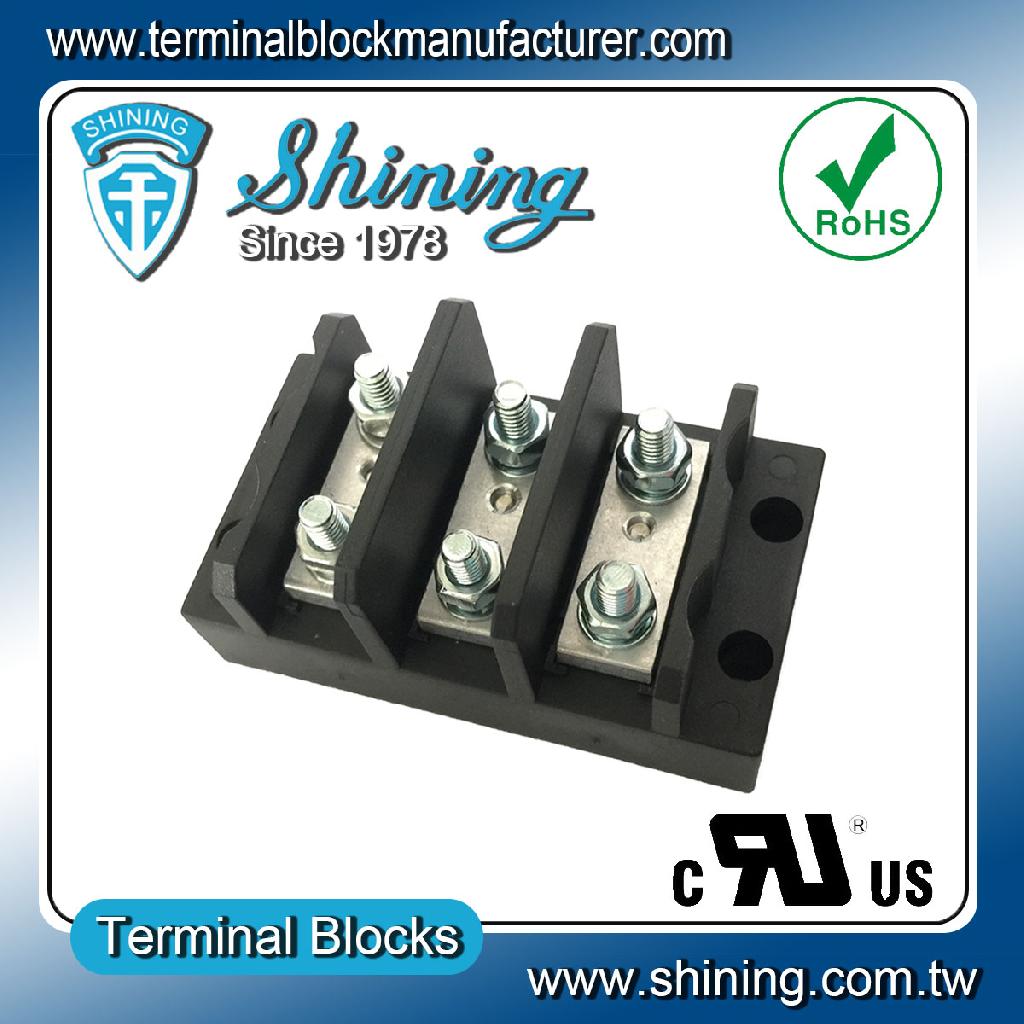 TGP-050-03PLL 600V 50A 3Pole Power Stud Terminal Block