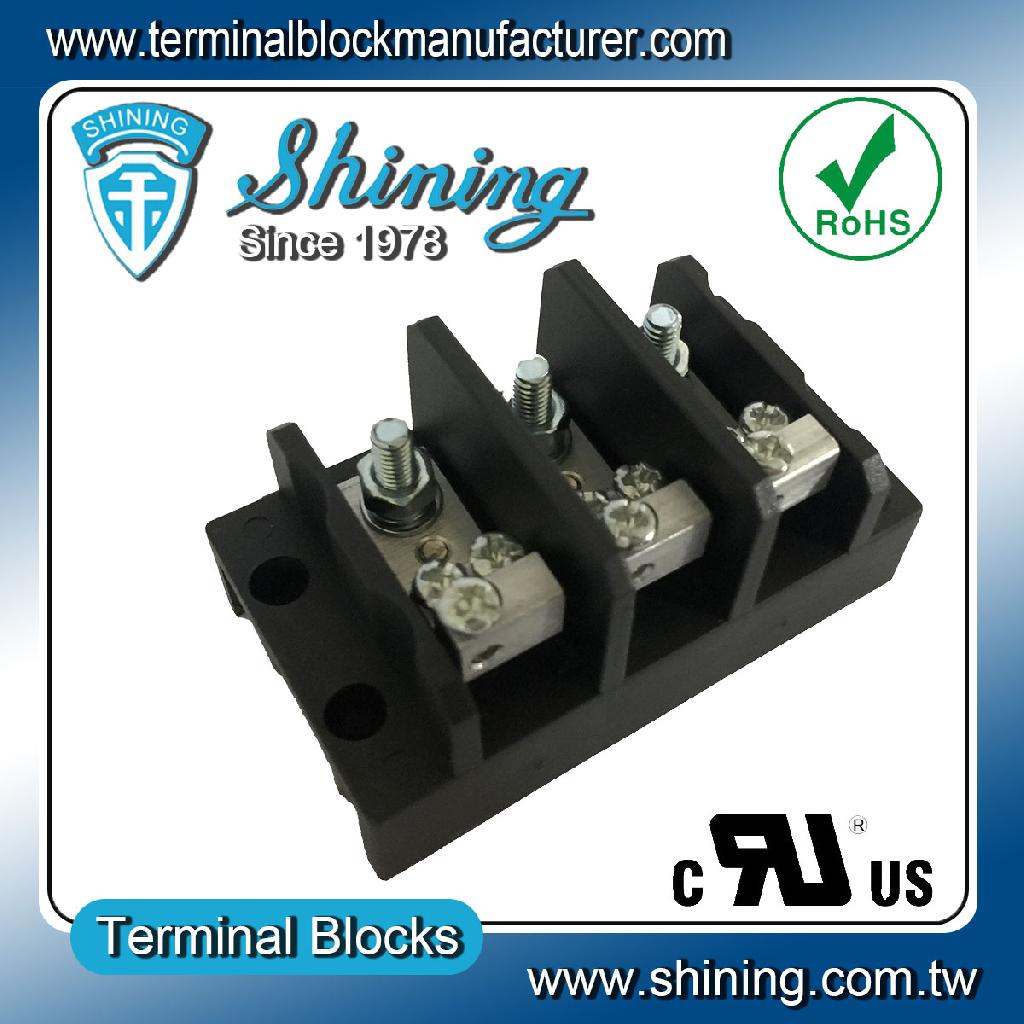 TGP-050-03RLC 600V 50A 3Pole Power Distribution Stud Terminal Block