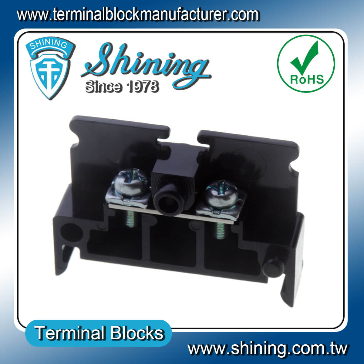 TE-010 35mm Din Rail Mounted Assembly Type 600V 10A Terminal Block