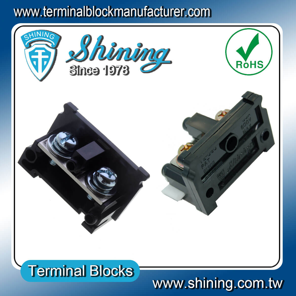 TE-080 35mm Din Rail Mounted Assembly Type 600V 80A Terminal Block