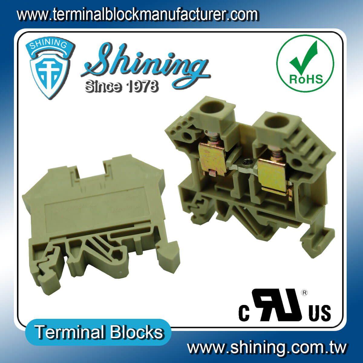 TF-10 Euro Type 10mm Feed Through Terminal Block