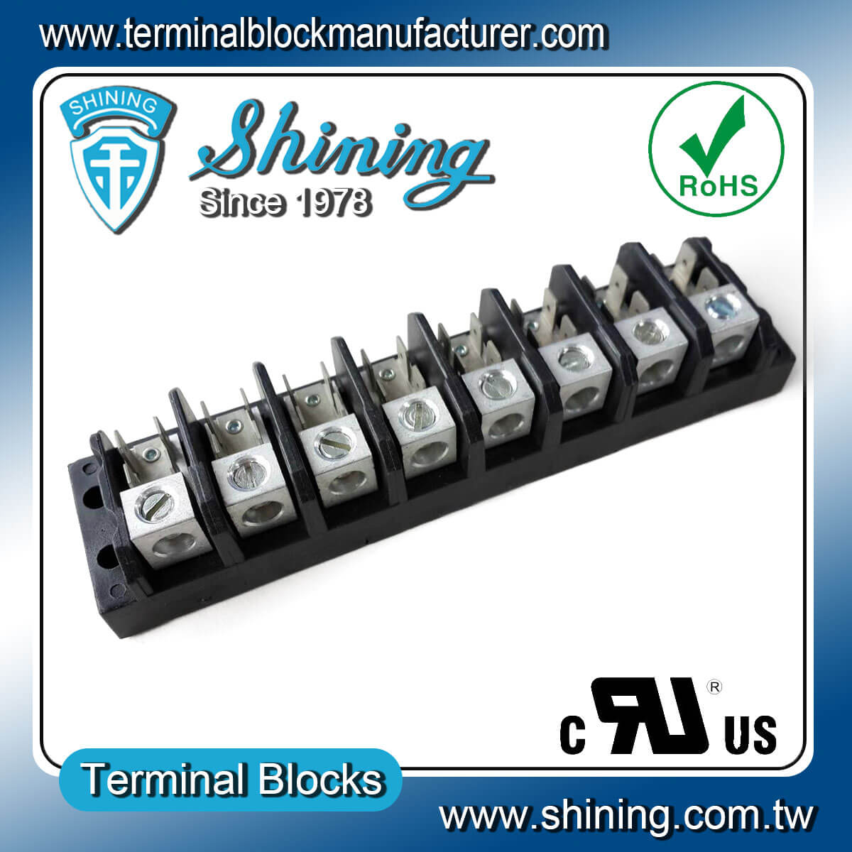 TGP-050-08A1 600V 50A 8Pole Electrical Power Terminal Block