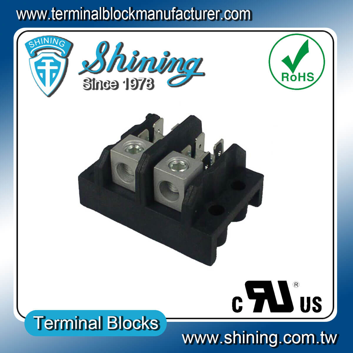 TGP-085-02A 600V 85A 2Pole Electrical Power Terminal Block