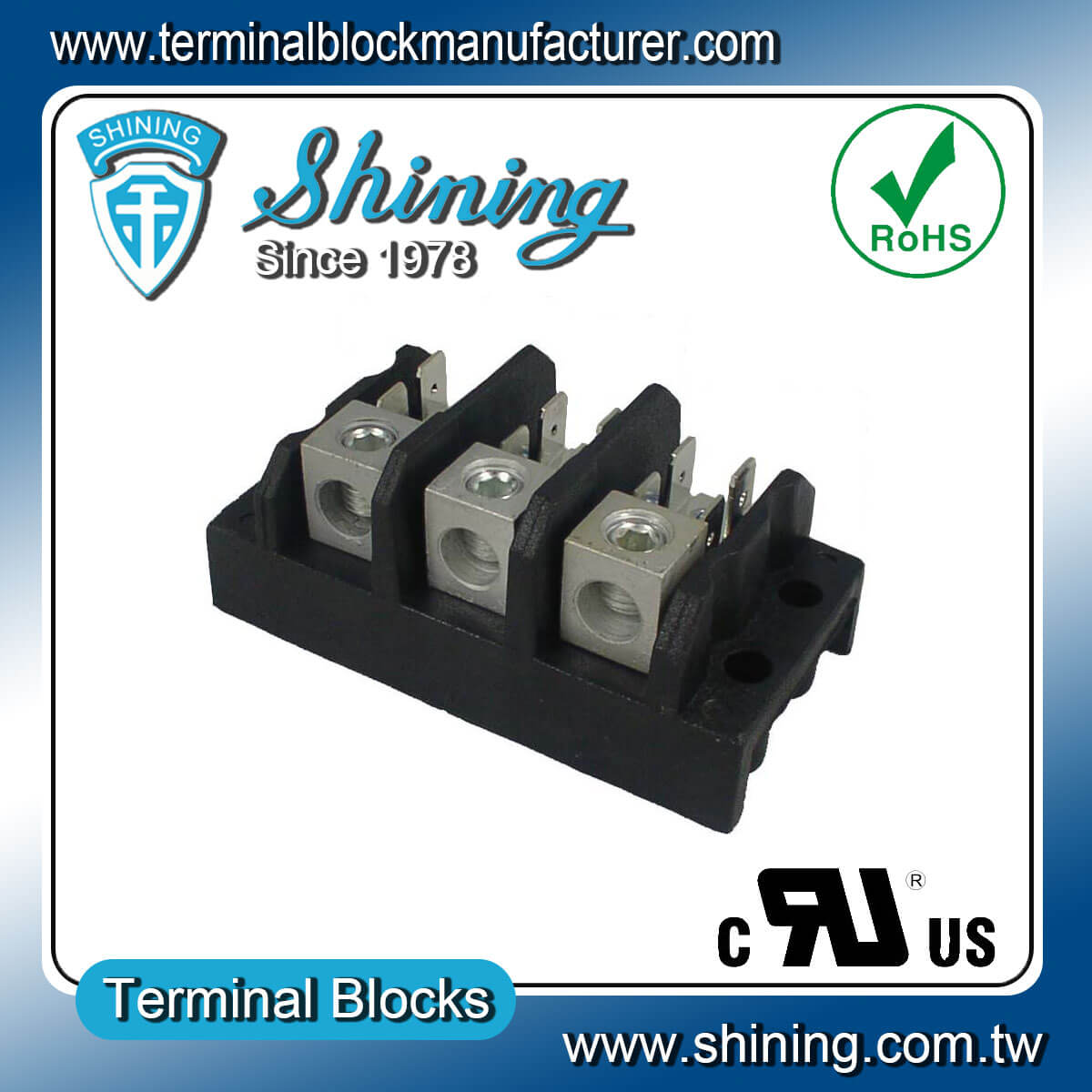 TGP-085-03A 600V 85A 3Pole Electrical Power Terminal Block