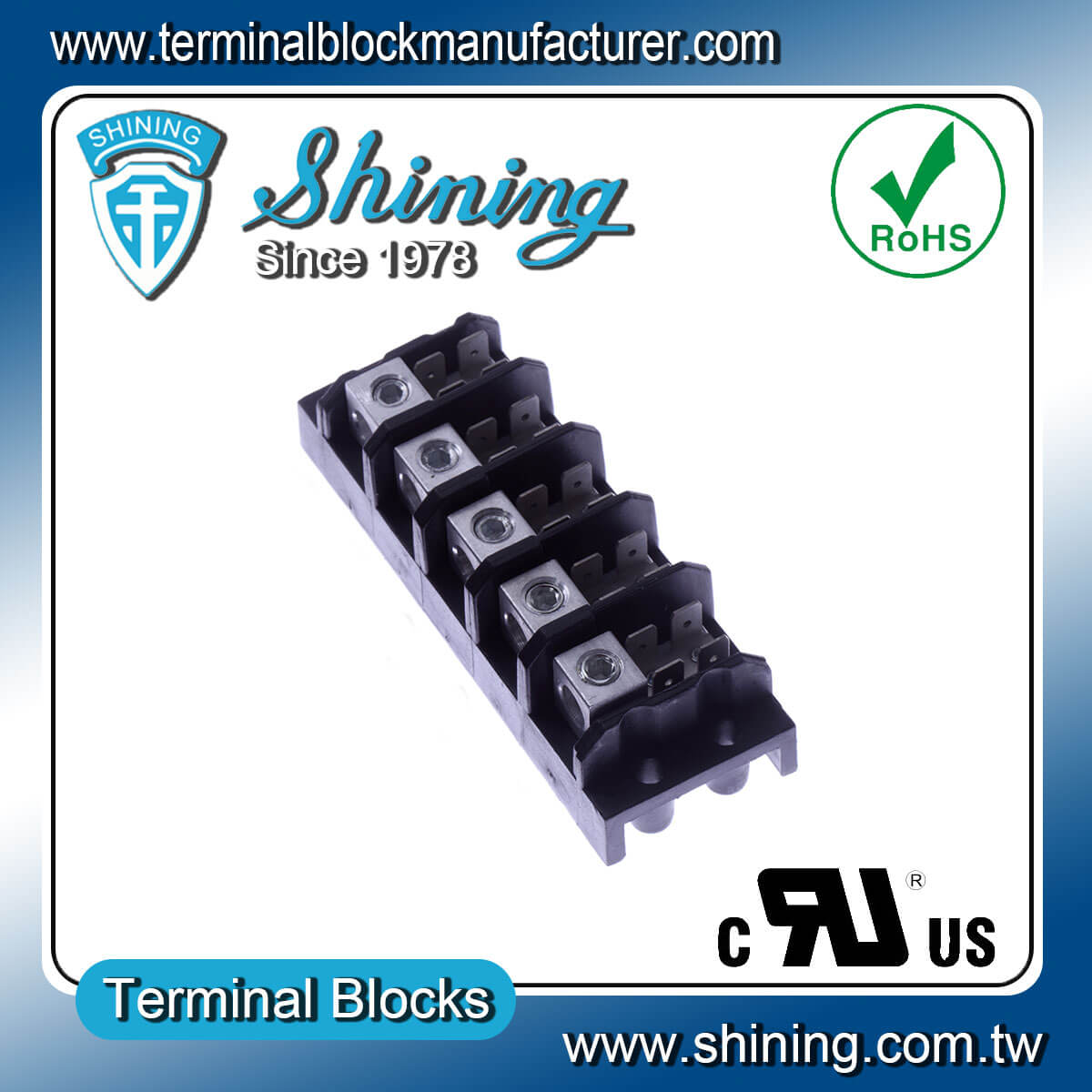 TGP-085-05A 600V 85A 5Pole Electrical Power Terminal Block