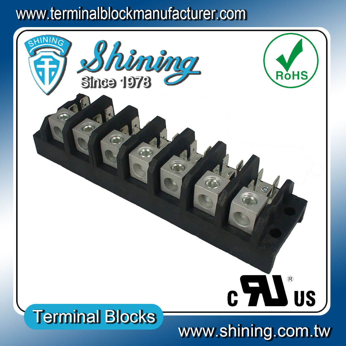 TGP-085-07A 600V 85A 7Pole Electrical Power Terminal Block