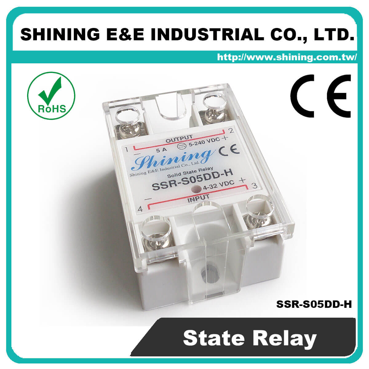 SSR-S05DD-H DC to DC 5A 120VDC Single Phase Solid State Relay