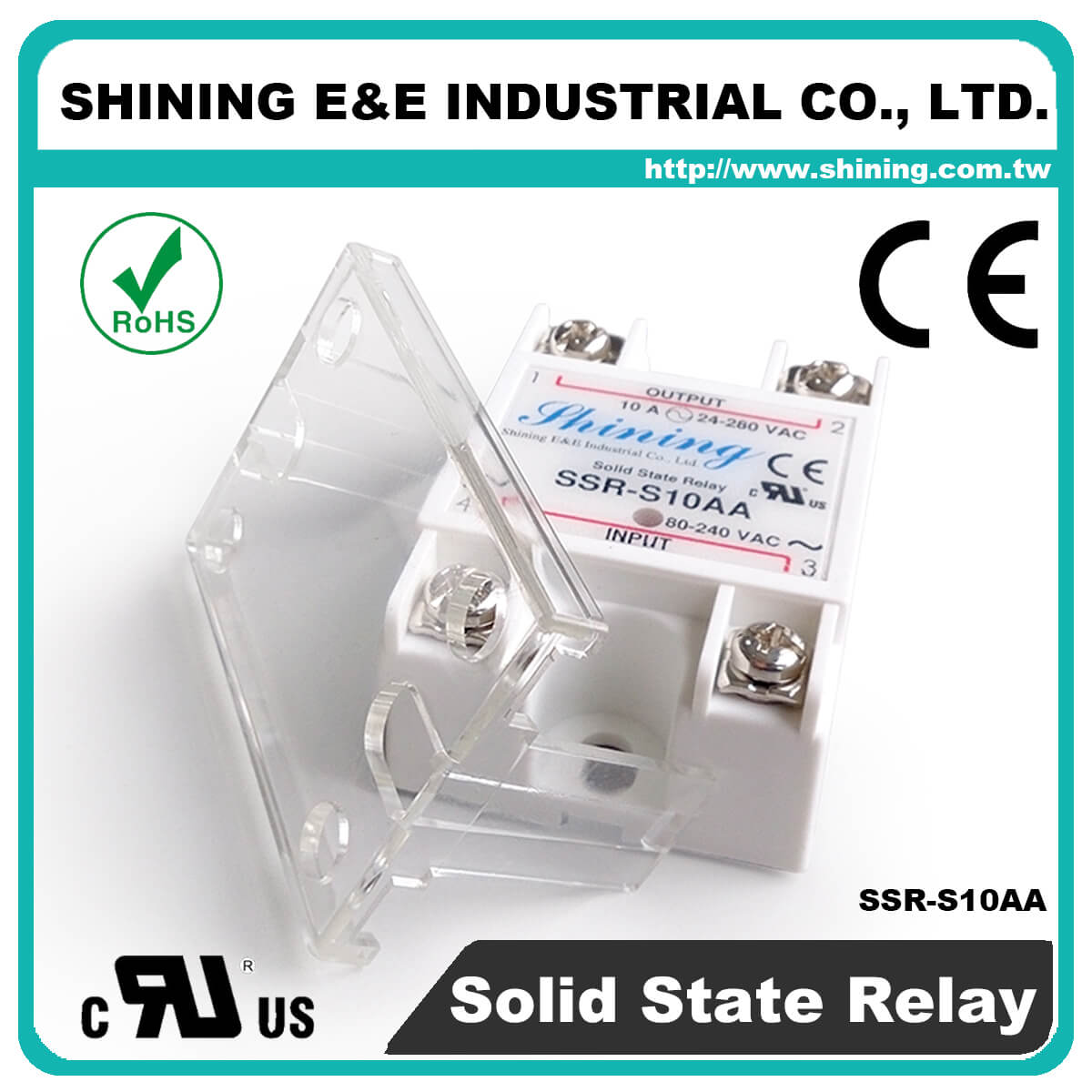SSR-S10AA AC to AC 10A 280VAC Single Phase Solid State Relay