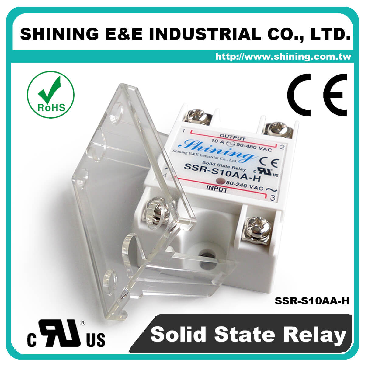 SSR-S10AA-H AC to AC 10A 480VAC Single Phase Solid State Relay