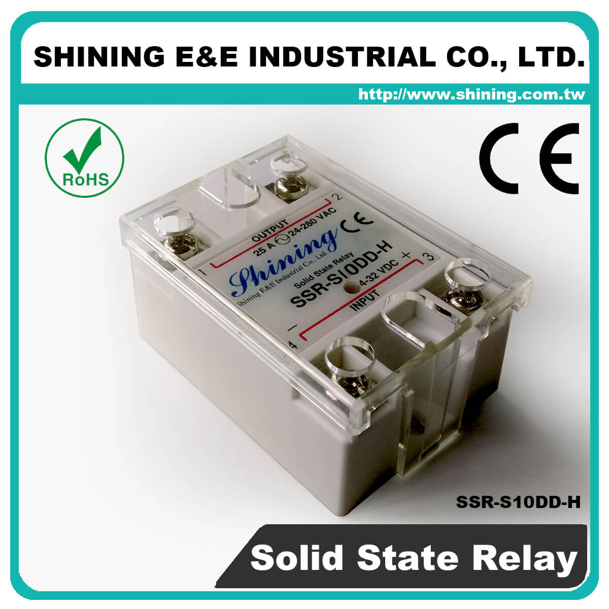 SSR-S10DD-H DC to DC 10A 120VDC Single Phase Solid State Relay