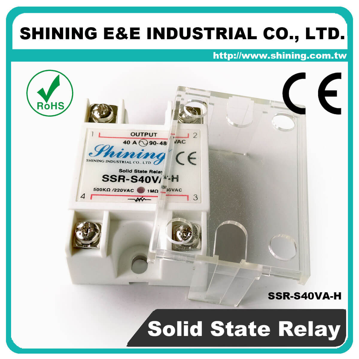 SSR-S40VA-H VR to AC 40A 480VAC Single Phase Solid State Relay