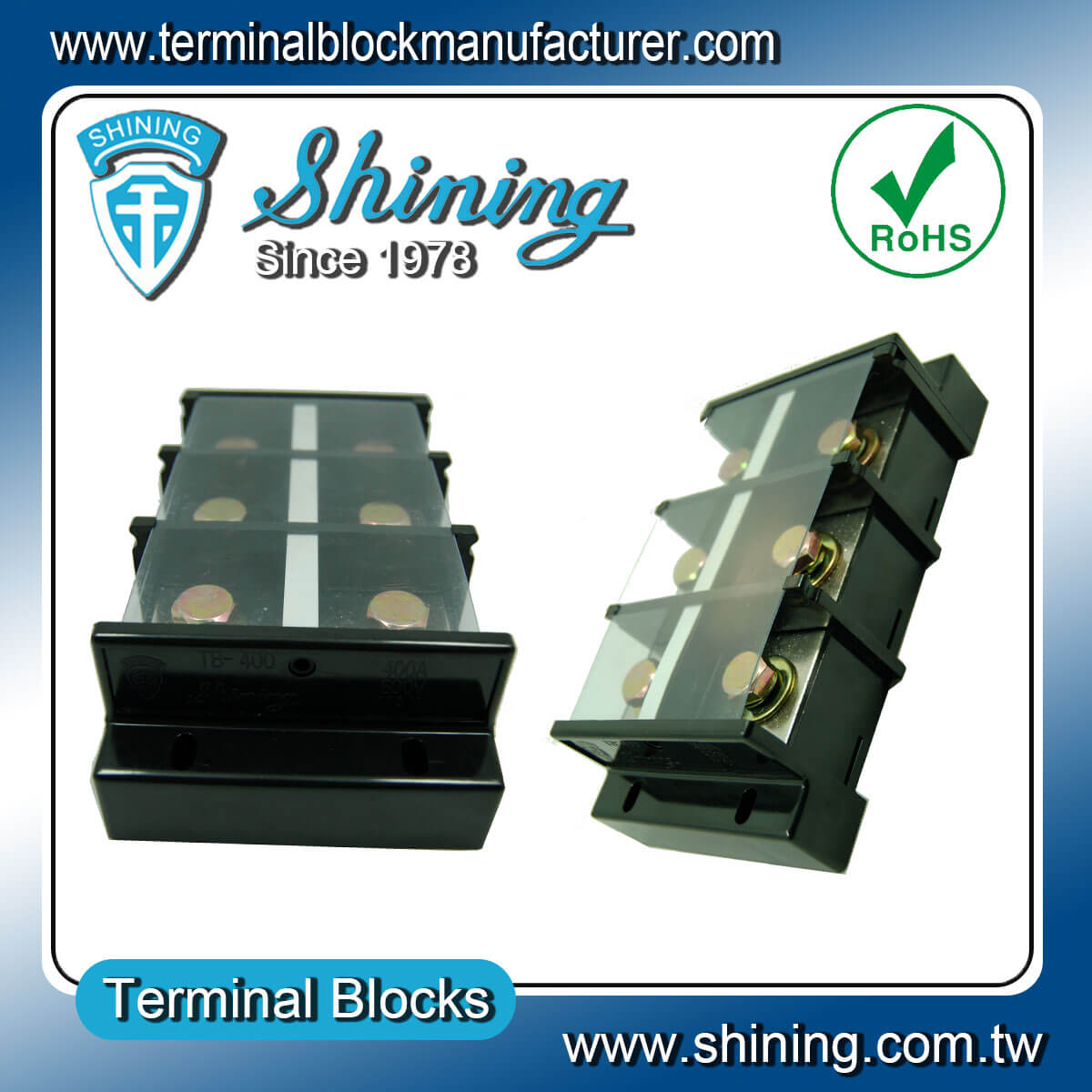 TB-400 Panel Mounted Assembly Type 600V 400A Terminal Connector