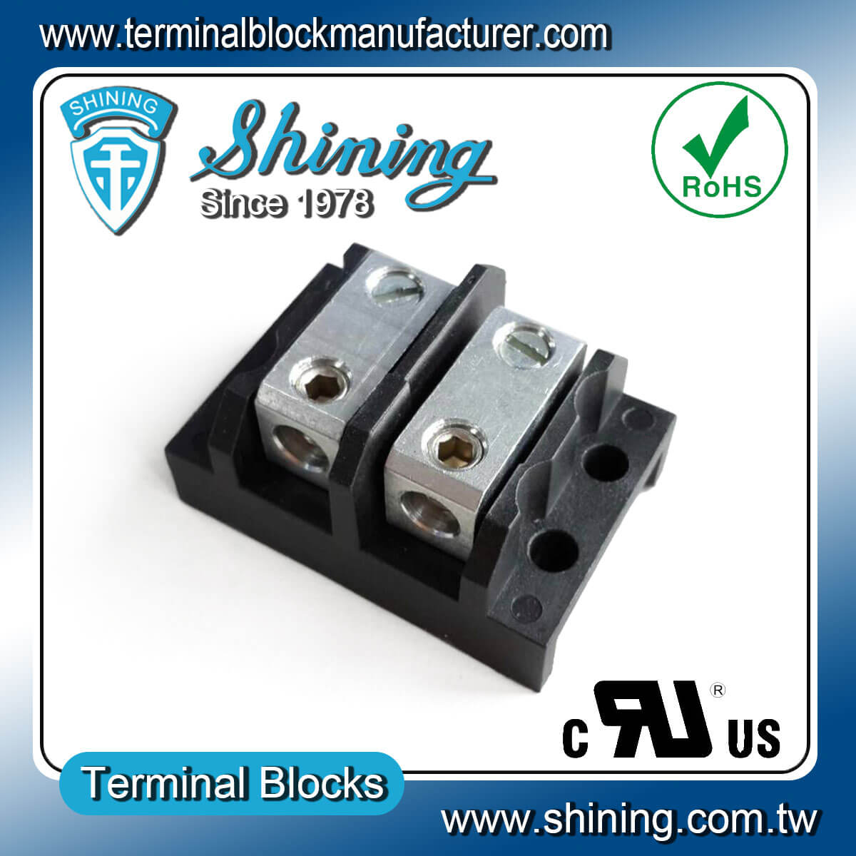 TGP-050-02BHS 600V 50A
 2Way Power SplicerTerminal Block