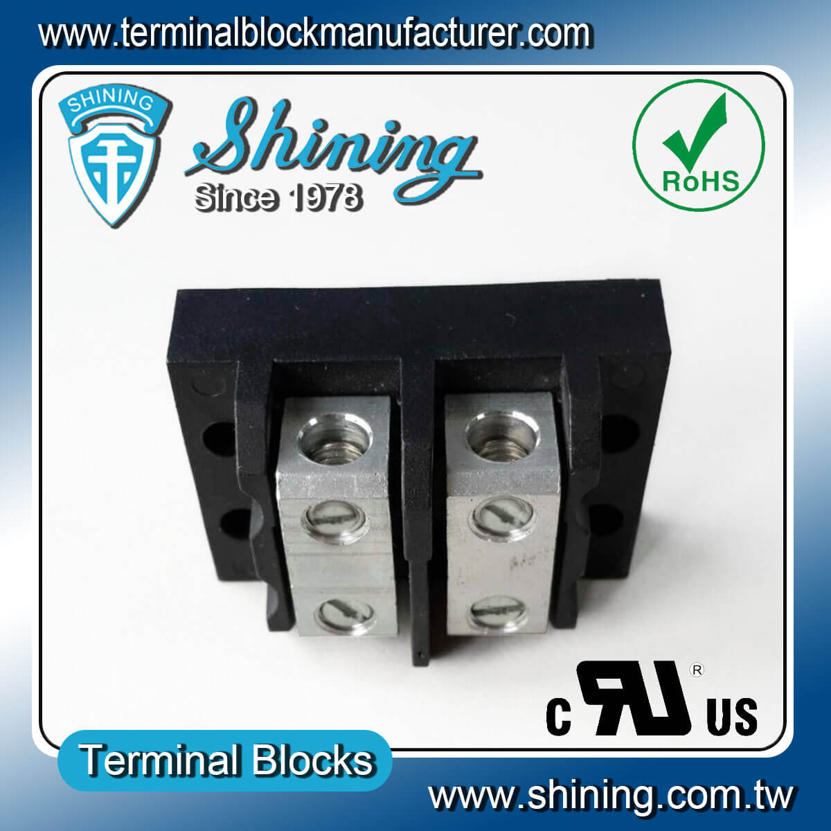 TGP-050-02BSS 600V 50A 2Way Power SplicerTerminal Block