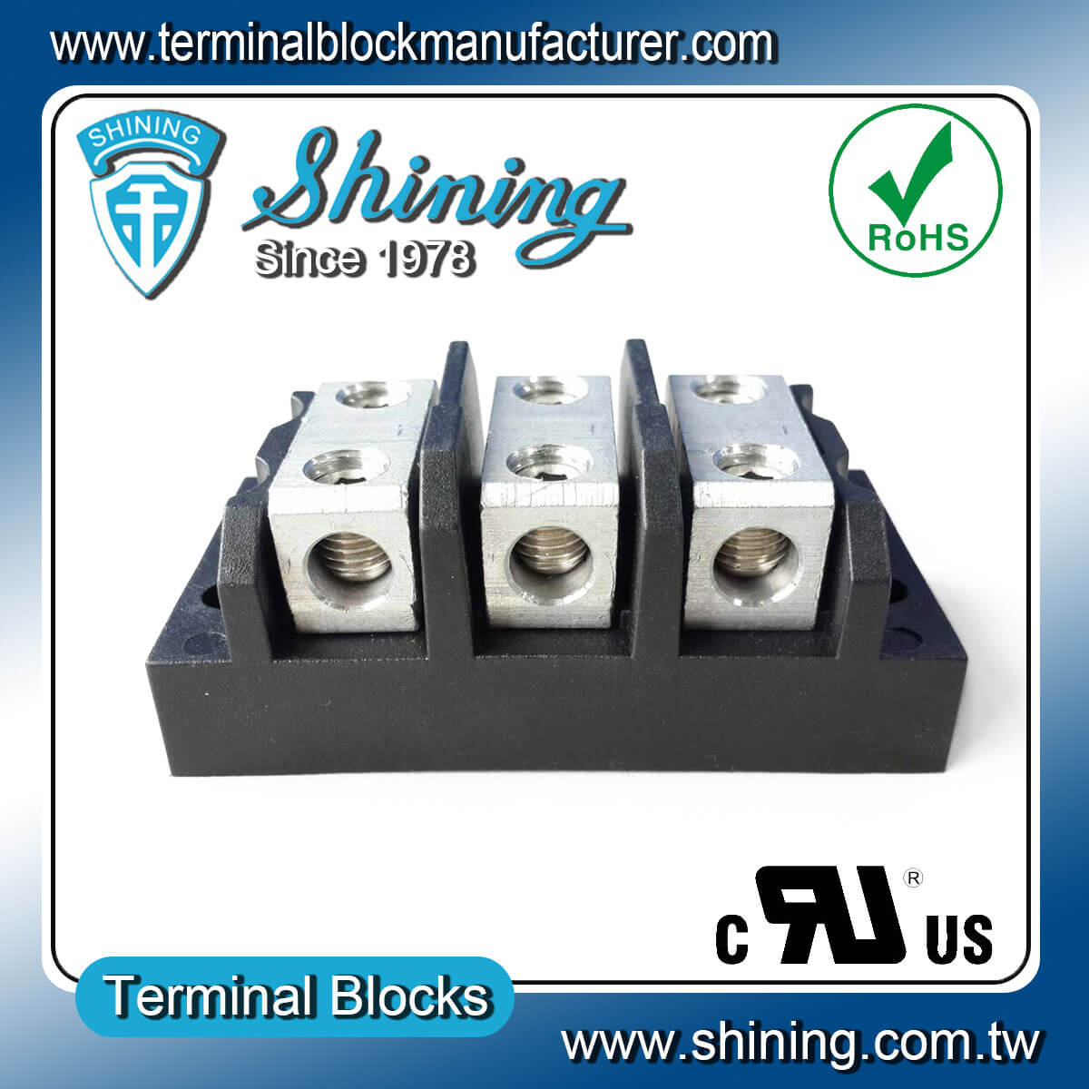 TGP-050-03BHH 600V 50A 3Way Power SplicerTerminal Block