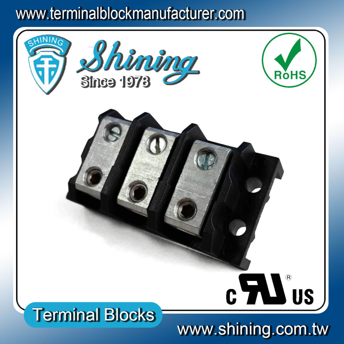 TGP-050-03BHS 600V 50A
 3Way Power SplicerTerminal Block