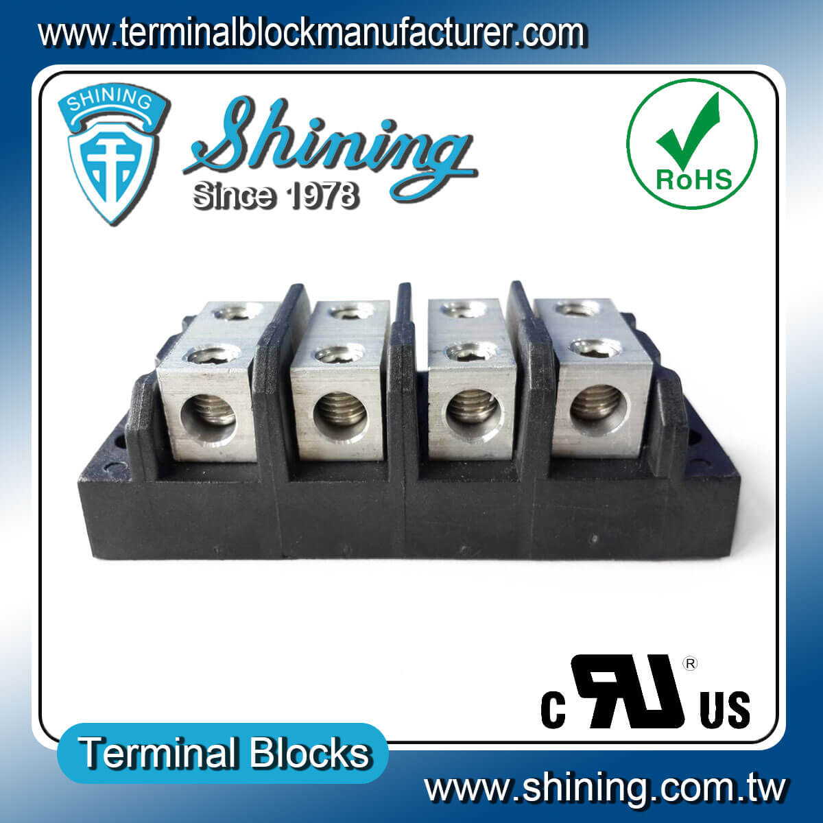 TGP-050-04BHH 600V 50A 4Way Power SplicerTerminal Block