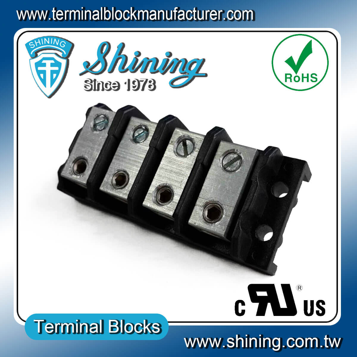 TGP-050-04BHS 600V 50A
 4Way Power SplicerTerminal Block