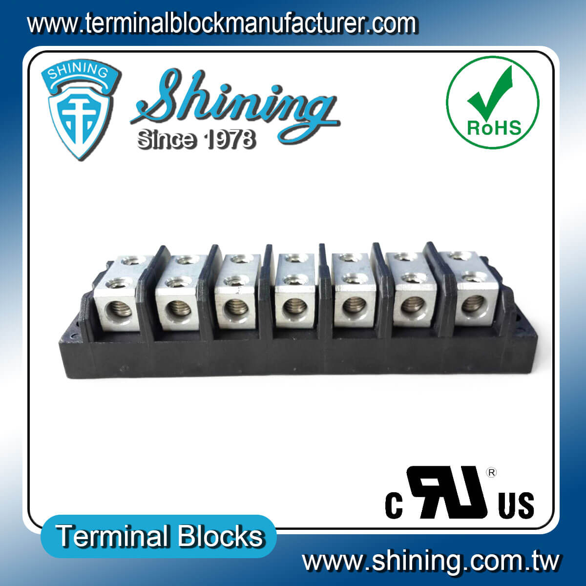 TGP-050-07BHH 600V 50A 7Way Power SplicerTerminal Block