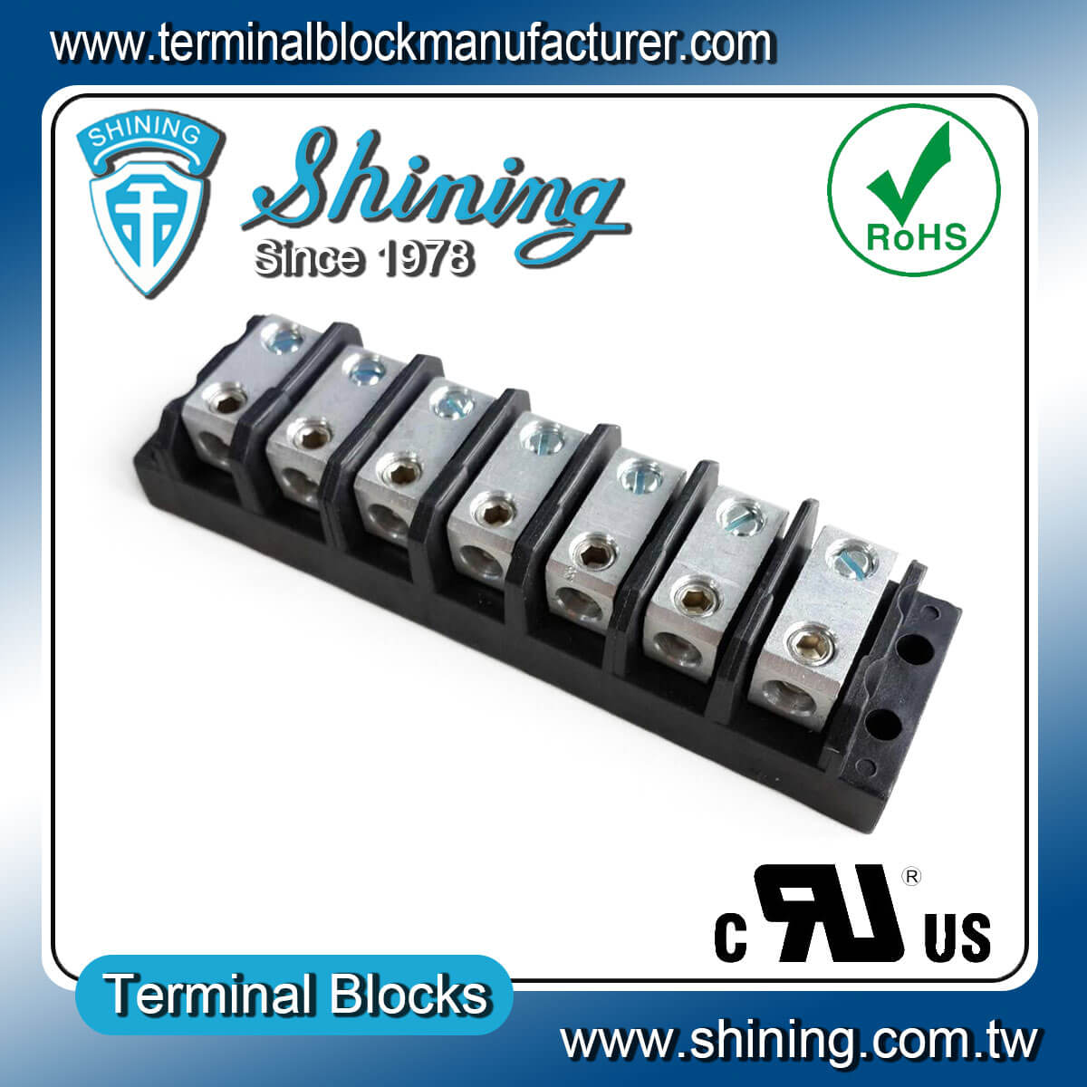 TGP-050-07BHS 600V 50A
 7Way Power SplicerTerminal Block