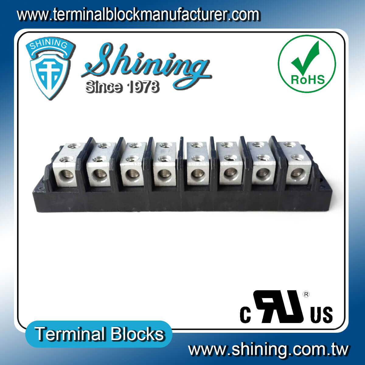 TGP-050-08BHH 600V 50A 8Way Power SplicerTerminal Block