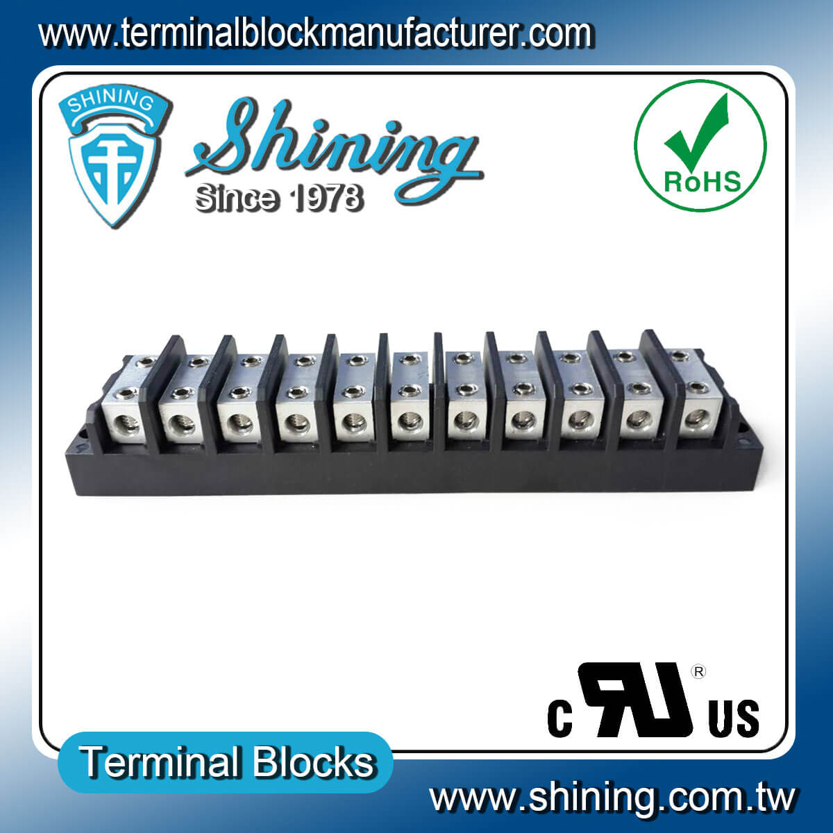 TGP-050-11BHH 600V 50A 11Way Power SplicerTerminal Block