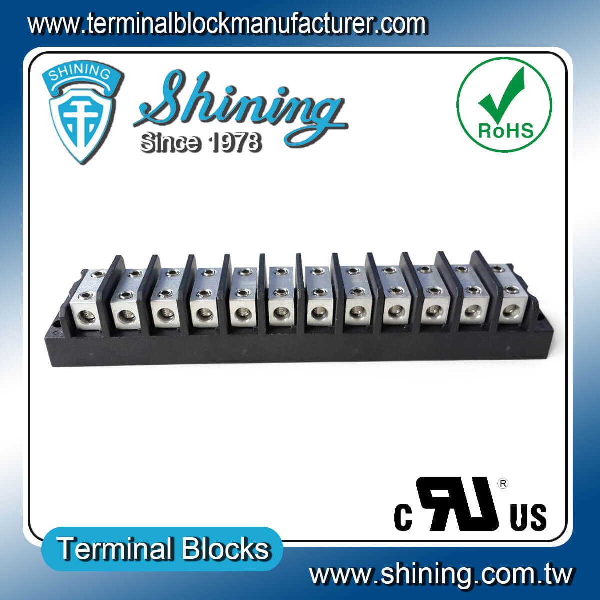 TGP-050-12BHH 600V 50A 12Way Power SplicerTerminal Block