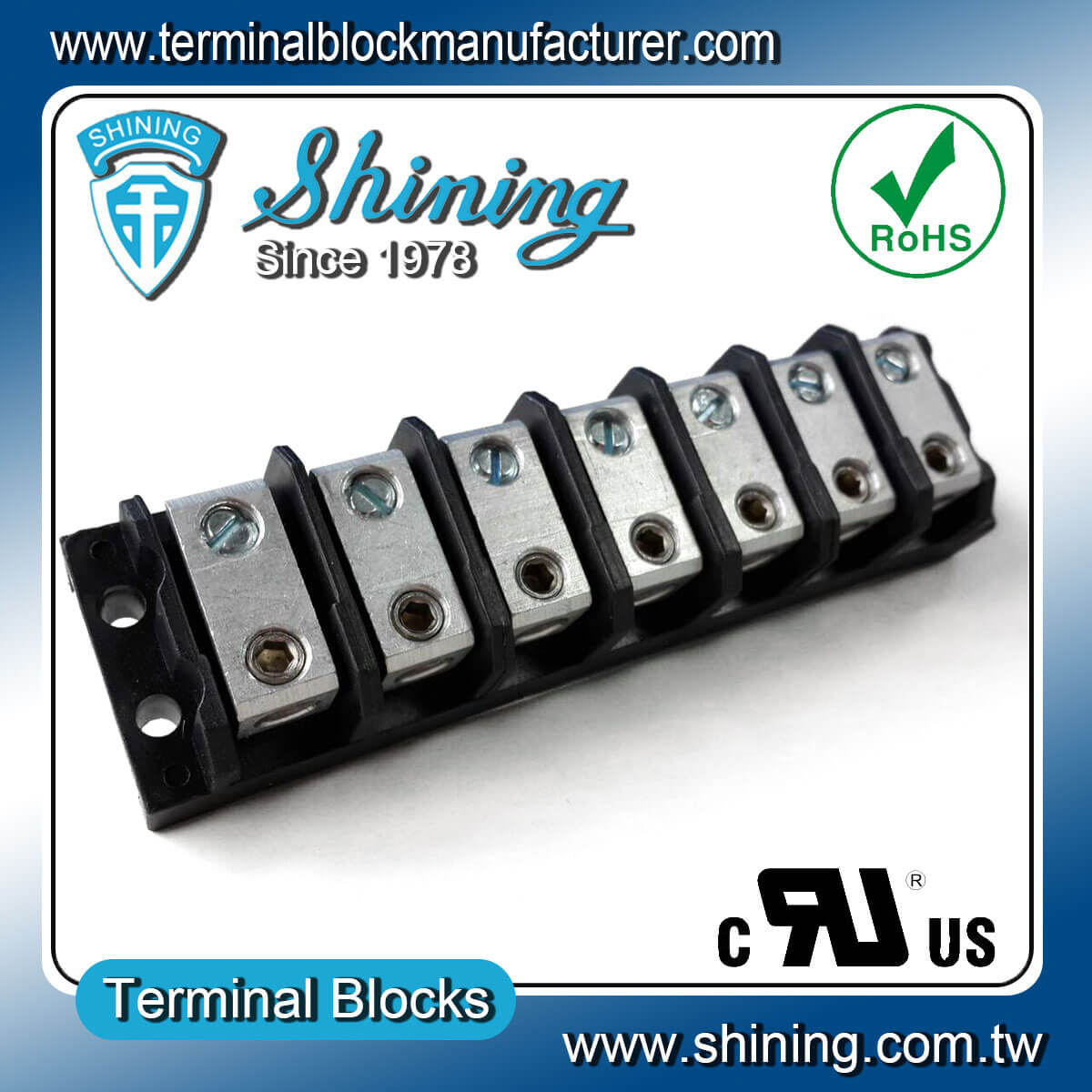 TGP-085-07BHS 600V 85A
 7Way Power SplicerTerminal Block